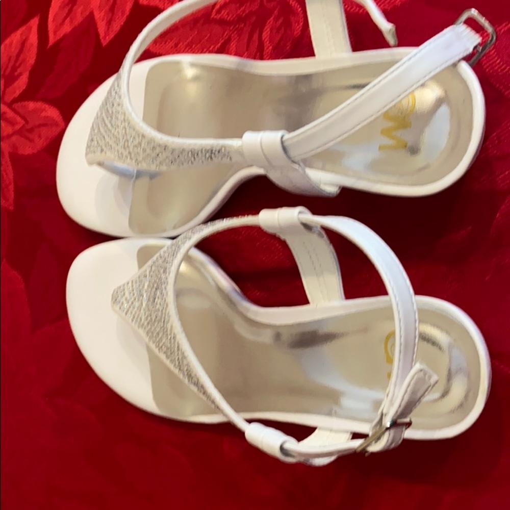 White sandals